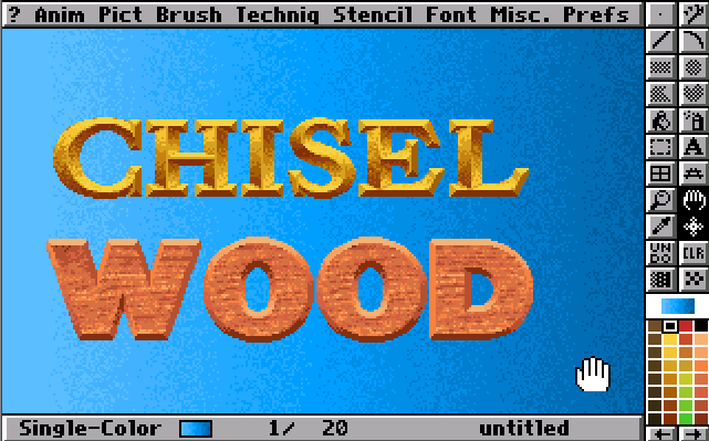 deluxpaint_color_font_chisel_wood