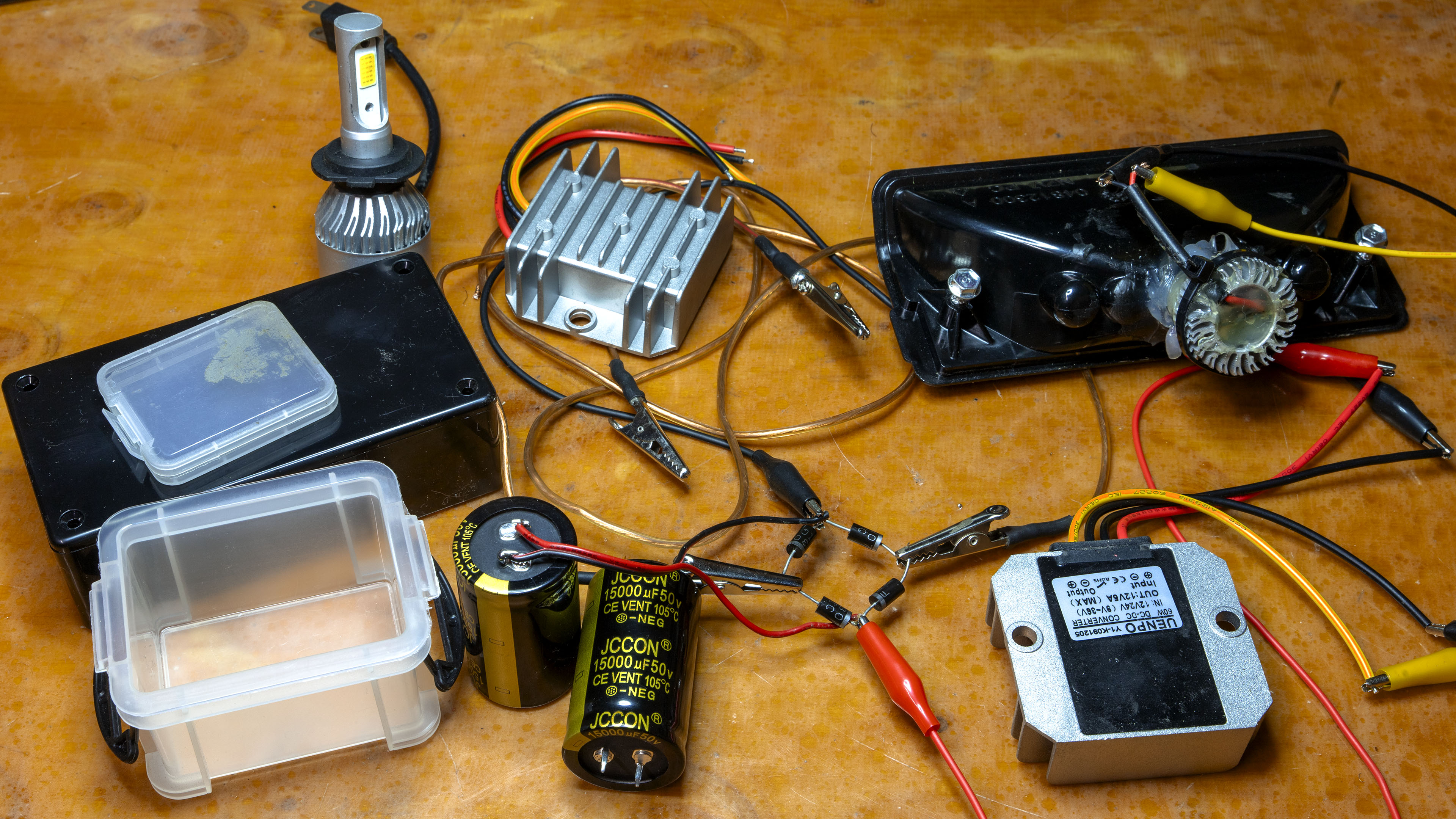 case_rectifier_bridge_cap_dcdc_led_light_snowblower